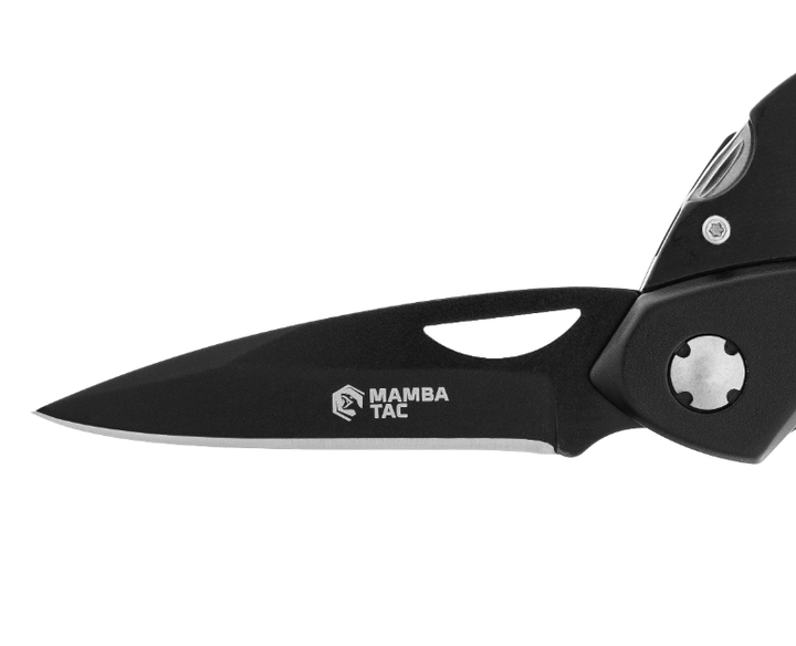 Мультитул Карабін з Ножем Mamba Tac Axe Knife Clip 6 в 1 Чорний MBT-CLP - Фото 6 Мультитул Карабін з Ножем Mamba Tac Axe Knife Clip 6 в 1 Чорний MBT-CLP - зображення 6