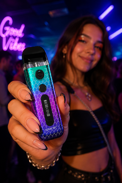 Многоразовая Pod-система Smok Novo 5 KIT 7 Color Cobra 900мАч вейп с сменным картриджем на 2мл - Фото 4 Многоразовая Pod-система Smok Novo 5 KIT 7 Color Cobra 900мАч вейп с сменным картриджем на 2мл - изображение 4
