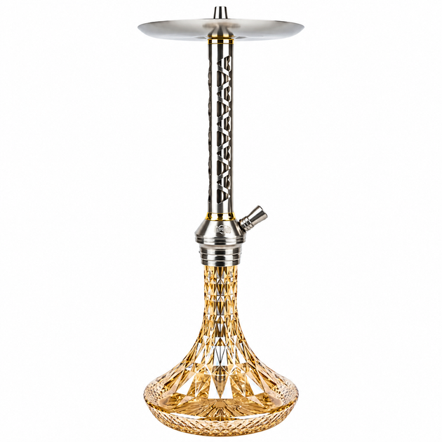 Кальян Garden Hookah 6311-9 /S7 Silver-Gold 52см алюминий полный комплект на клик-системе - изображение 2