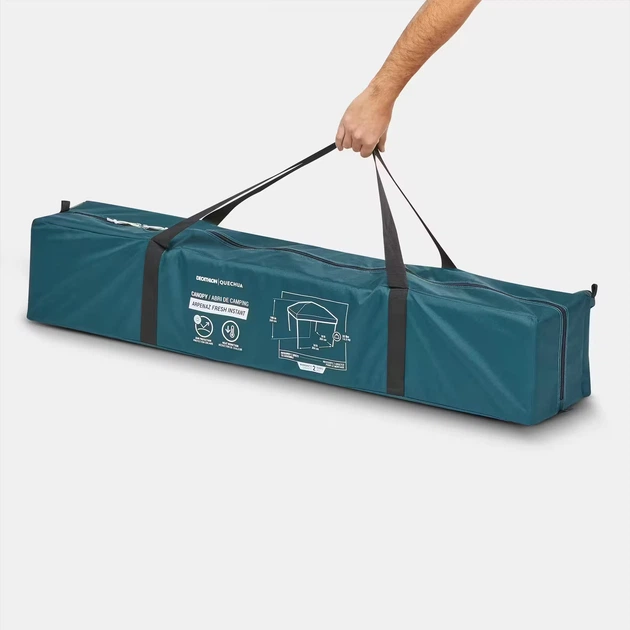 Дуговий Тент Шатер для Кемпінгу Quechua Arpenaz Fresh Instant Canopy 8 Чоловік Водонепроникна Білий - зображення 3