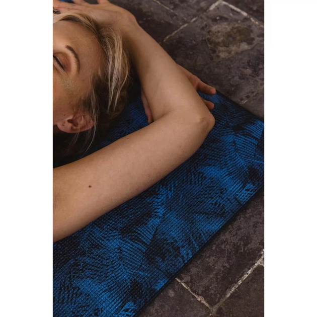 Килимок для Йоги Пілатесу KIMJALY COMFORT Д173 х Ш61 х Т0,8 см Синій - зображення 5