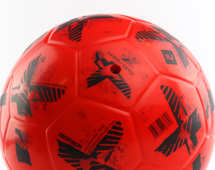 Футбольный Мяч №4 с Пены (63,5 до 64,5 см) KIPSTA Ballground 500 (8-12 лет) Мяч Красный - Фото 3 Футбольный Мяч №4 с Пены (63,5 до 64,5 см) KIPSTA Ballground 500 (8-12 лет) Мяч Красный - изображение 3