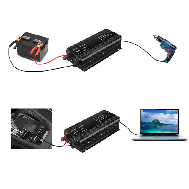 Инвертор Foval 1300w/2600w 12-220v pure sine чистый синус, преобразователь напряжения 12в 220в - изображение 3