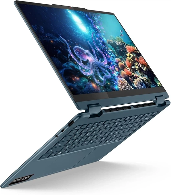 Сенсорный Ноутбук 14" Lenovo Yoga 7 2-in-1 14AKP10 Ryzen AI 7 350 RAM 16GB SSD 512GB 14ч батарея Win11 Алюминиевый корпус (UKR) (102267294) - изображение 4