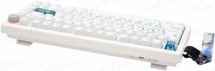 Механічна ігрова клавітура CIDOO QK75 White в мінімалістичному стилі з Українською розкладкою 4000mAh, 75%, Hot-Swap, RGB, 2.4GHz/Bluetooth/USB - изображение 8