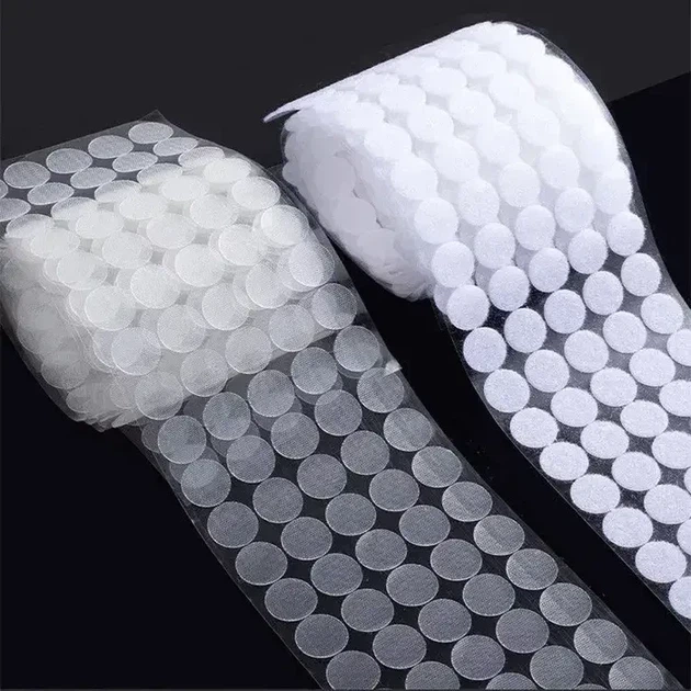 Двусторонние липучки (Velcro) на клеевой основе, круглые, Ø15 мм, 100+100 шт - Фото 4 Двусторонние липучки (Velcro) на клеевой основе, круглые, Ø15 мм, 100+100 шт - изображение 4