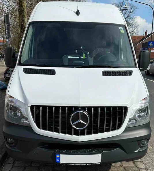 Передняя решетка GT Panamericana Хром для Mercedes Sprinter W906 2006-2018 гг - изображение 5