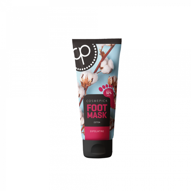Маска для ног отшелушивающая хлопковая с мочевиной Cosmepick Cotton 80 ml - Фото 2 Маска для ног отшелушивающая хлопковая с мочевиной Cosmepick Cotton 80 ml - изображение 2