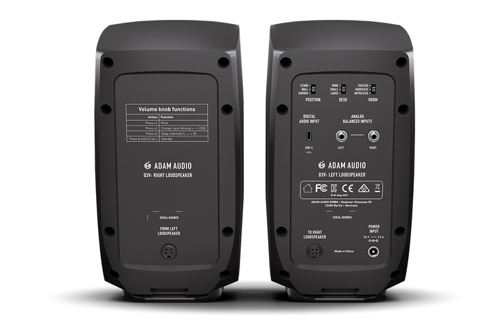 Студійний монітор ADAM AUDIO D3V Black - зображення 2