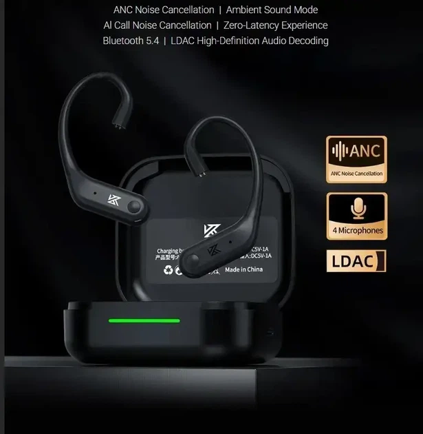 KZ AN01 - бездротові модулі для дротових навушників, з Bluetooth 5.4 LDAC ANC - изображение 5