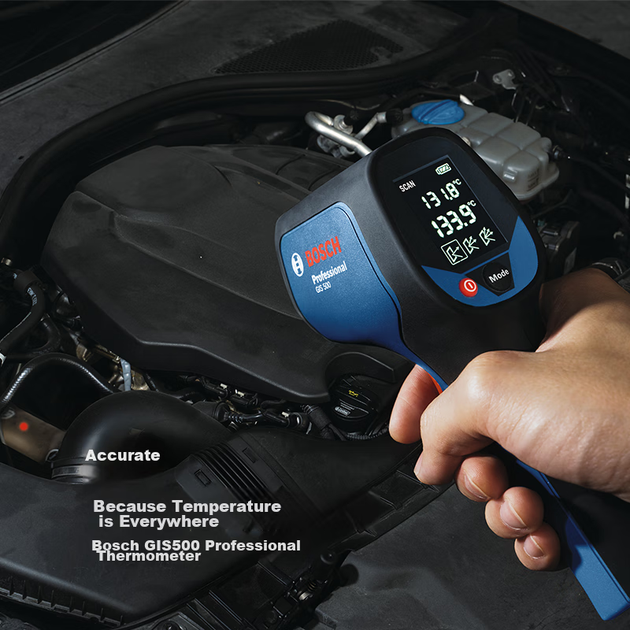 Инфракрасный термометр BOSCH, бесконтактный термометр, профессиональный электронный термометр промышленного класса, для непрерывного измерения температуры GIS 500 - изображение 9