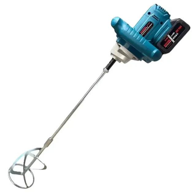 Акумуляторний будівельний міксер Boxer BX3283 48V 5Ah 3000 Вт із двома акумуляторами безщітковим двигуном двома швидкостями та кріпленням M14 для клею шпаклівки розчинів і буріння ґрунту - зображення 7