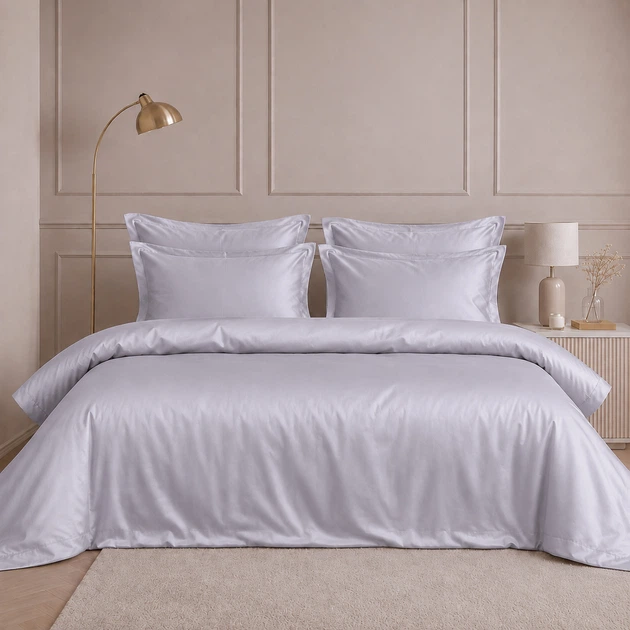 Простынь Mirson Tencel №10 Light Ivory 150х220 см (2200013881902) - Фото 2 Простынь Mirson Tencel №10 Light Ivory 150х220 см (2200013881902) - изображение 2