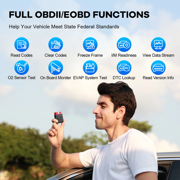 Универсальный автосканер Мультимарочный OBD2 Mucar BT200 Профессиональный диагностический сканер автомобильный ОБД2, EOBD, ELM327 (19803) - изображение 5