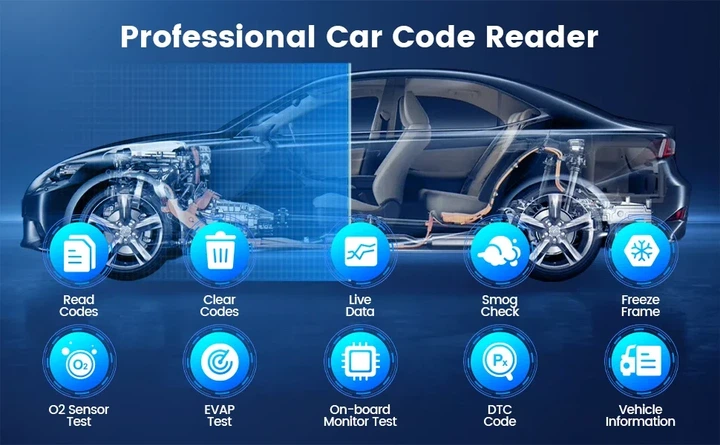 Универсальный автосканер Мультимарочный OBD2 Mucar BT200 Pro Профессиональный диагностический сканер автомобильный ОБД2, EOBD, ELM327 (19802) - изображение 10