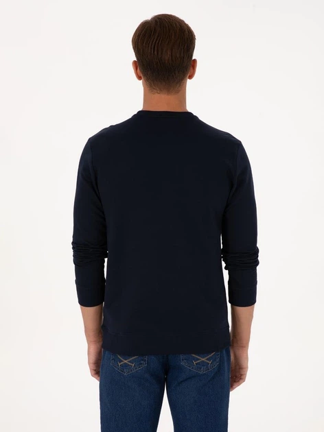 Світшот чоловічий U.S. Polo Assn G081SZ082-000-2331724 (Lacivert) M Темно-синій з принтом (8683859420872) - зображення 2