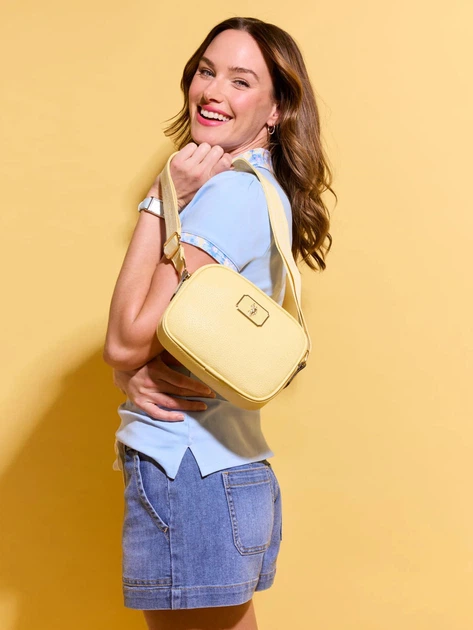 Сумка кросс-боди через плечо женская маленькая U.S. Polo Assn 27V0087-AA00A(Unsalted Butter) Желтая (786662647837) - изображение 2