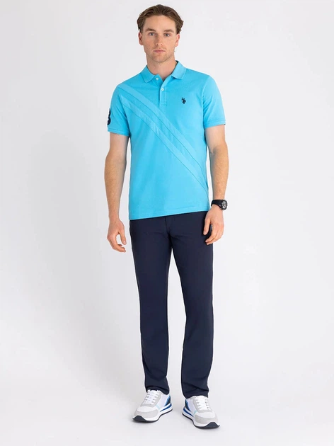 Поло довге чоловіче U.S. Polo Assn 11D935-3O00A (River Blue) M Блакитне (786662359587) - Фото 3 Поло довге чоловіче U.S. Polo Assn 11D935-3O00A (River Blue) M Блакитне (786662359587) - зображення 3