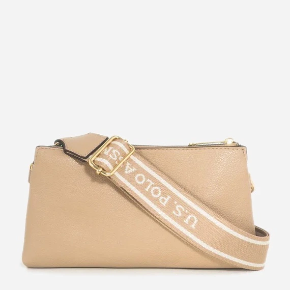 Сумка крос-боді через плече жіноча маленька U.S.Polo Assn 27V0092-AA00A (Sand) Пісочна (786662649213_1159870290) - Фото 4 Сумка крос-боді через плече жіноча маленька U.S.Polo Assn 27V0092-AA00A (Sand) Пісочна (786662649213_1159870290) - зображення 4