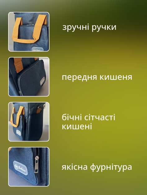 Термосумка сумка холодильник ізотермічна для їжі продуктів ланчу обідів пікніка дорожня складна для пляшок напоїв термосів тепла холоду офісу роботи поїздок у дорогу з плечовим ременем акумулятором у комплекті туристична 15 л Hechpro ТБ250BG - зображення 3