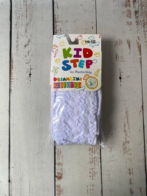 Колготки бавовняні кі дитячі на дівчинку Kid Step 128-134р Білий (142/100) - изображение 5