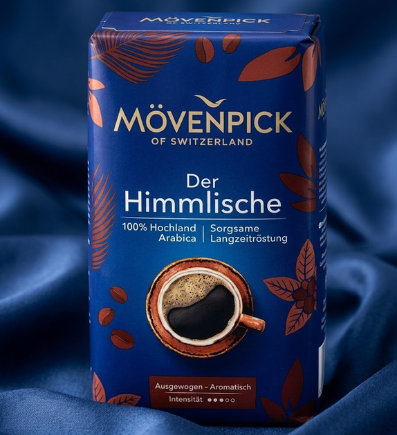Кофе молотый Movenpick Der Himmlische 100% арабика 510 г средняя обжарка немецкая ароматная шоколадно ореховая для заваривания в турке френч печати - Фото 4 Кофе молотый Movenpick Der Himmlische 100% арабика 510 г средняя обжарка немецкая ароматная шоколадно ореховая для заваривания в турке френч печати - изображение 4