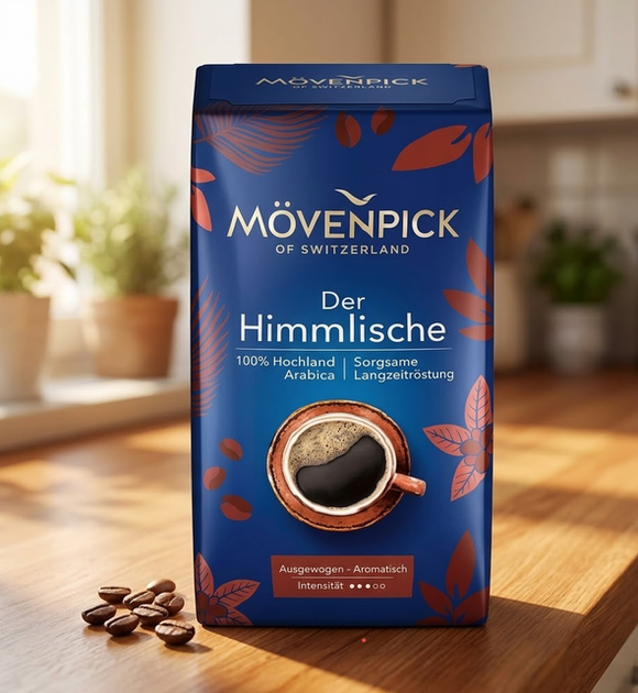 Кофе в зернах Movenpick Der Himmlische 100% арабика 510 г средней обжарки зерновой с кофеином немецкая ароматная мягкая карамельная для кофемашины дома - Фото 7 Кофе в зернах Movenpick Der Himmlische 100% арабика 510 г средней обжарки зерновой с кофеином немецкая ароматная мягкая карамельная для кофемашины дома - изображение 7