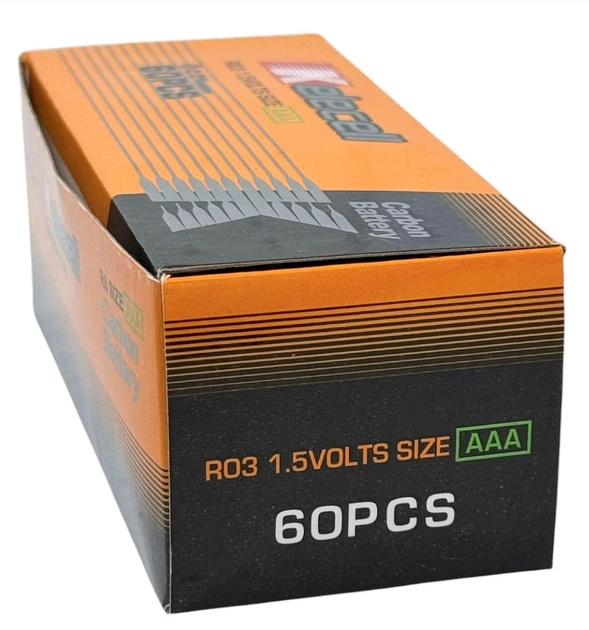 Солевые батарейки Келесел Kelecell Heavy Duty AAA R03 1.5V мизинчиковые Карбон-Цинк Carbon-Zinc 60 шт - изображение 4