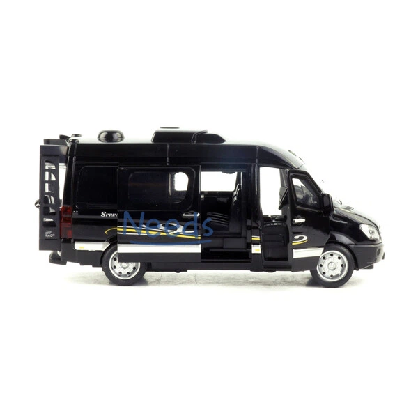 Микроавтобус игрушка Mercedes Sprinter минивэн машинка металлическая коллекционная моделька 15 см Черный (4750934) - изображение 6