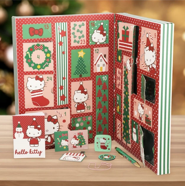 Новогодний адвент-календарь канцелярии Paladone Sanrio Hello Kitty Stationery Advent Calendar (PP15399HK) (5056577767810) - изображение 5