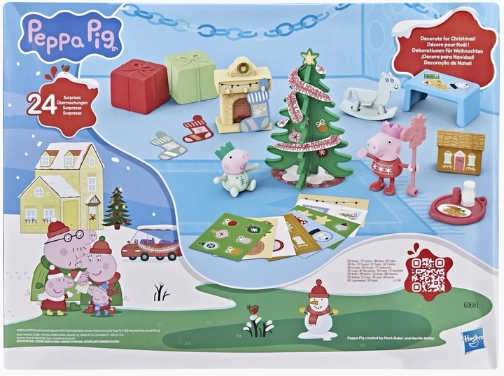 Игровой адвент-календарь Hasbro Peppa Pig Peppa and Evine's Advent Calendar 24 сюрприза (G3127) (5010996410801) - Фото 5 Игровой адвент-календарь Hasbro Peppa Pig Peppa and Evine's Advent Calendar 24 сюрприза (G3127) (5010996410801) - изображение 5