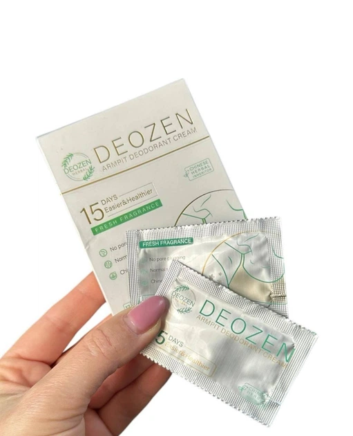 Крем-дезодорант для подмышек Deozen, 24 саше (4820297260019) - Фото 2 Крем-дезодорант для подмышек Deozen, 24 саше (4820297260019) - изображение 2