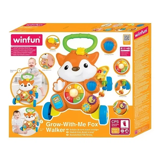 Каталка-ходунки WinFun Лисенок (0878-NL) - Фото 2 Каталка-ходунки WinFun Лисенок (0878-NL) - изображение 2