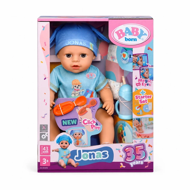 Кукла Baby Born Click and Play Джонас (840078) - Фото 2 Кукла Baby Born Click and Play Джонас (840078) - изображение 2