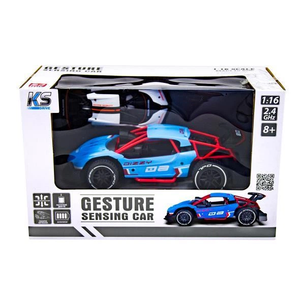 Машинка на радио и сенсорном управлении Sulong Toys Gesture Sensing Dizzy голубой 1:16 (SL-285RHB) - изображение 3