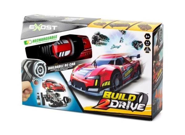 Машинка-конструктор Exost Build 2 Drive Radical Racer на радиоуправлении красный (20701) - изображение 2
