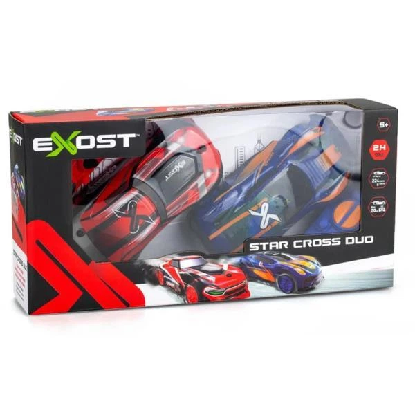 Набор машинок Exost Star Cross Duo на радиоуправлении 1:28 красный и синий (20647) - изображение 2