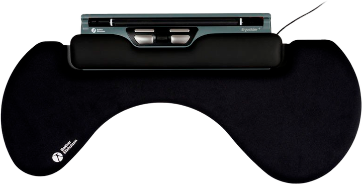 Mysz BakkerElkhuizen ErgoSlider+ USB Black-Grey-Yellow (BNEESLDG) - obraz 2