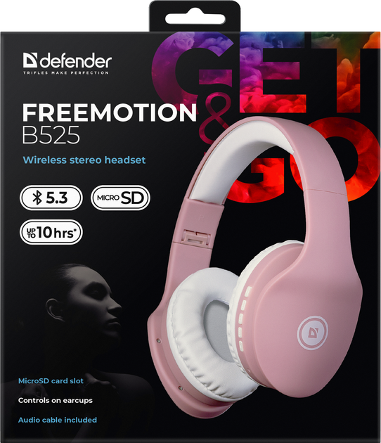 Наушники Defender FreeMotion B525 Pink-White (4714033635288) - изображение 7