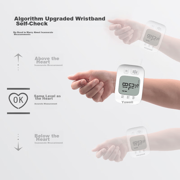 Тонометр Yuwell YE8800C запястный электронный с голосовым управлением, для дома - изображение 5
