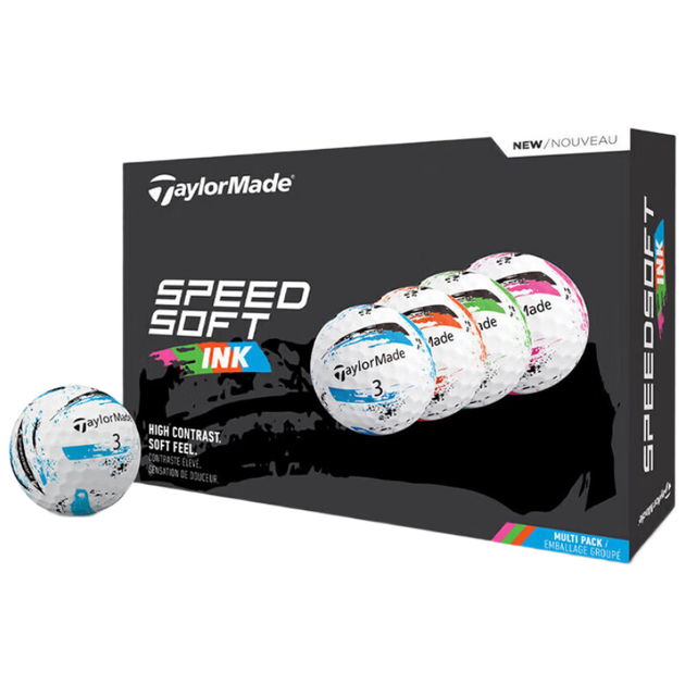 Мячи TaylorMade Speed Soft Ink для гольфа двухслойные, 12 шт, 4 цвета - Фото 10 Мячи TaylorMade Speed Soft Ink для гольфа двухслойные, 12 шт, 4 цвета - изображение 10