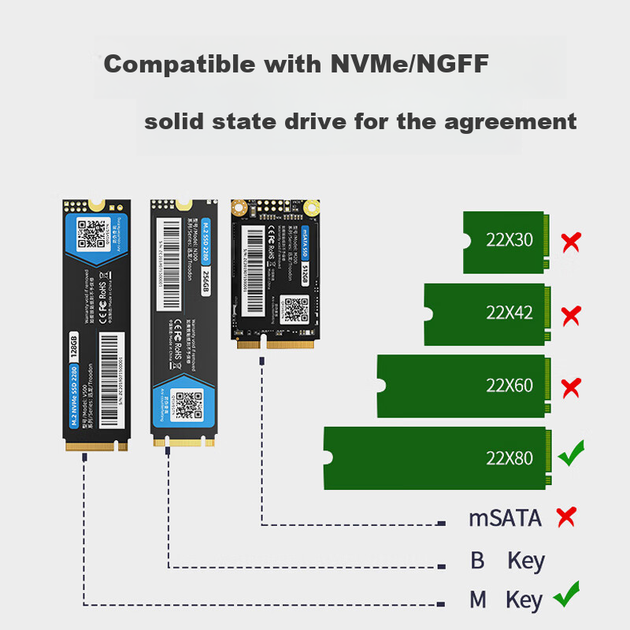 Радіатор JEYI для твердотільного накопичувача M.2, корпус охолодження NVME, сріблястий алюмінієвий теплорозподільник + мідь, ефективне розсіювання тепла, сумісний з 2280, підходить для Samsung, Western Digital, Lenovo та Zhi Tai - зображення 5