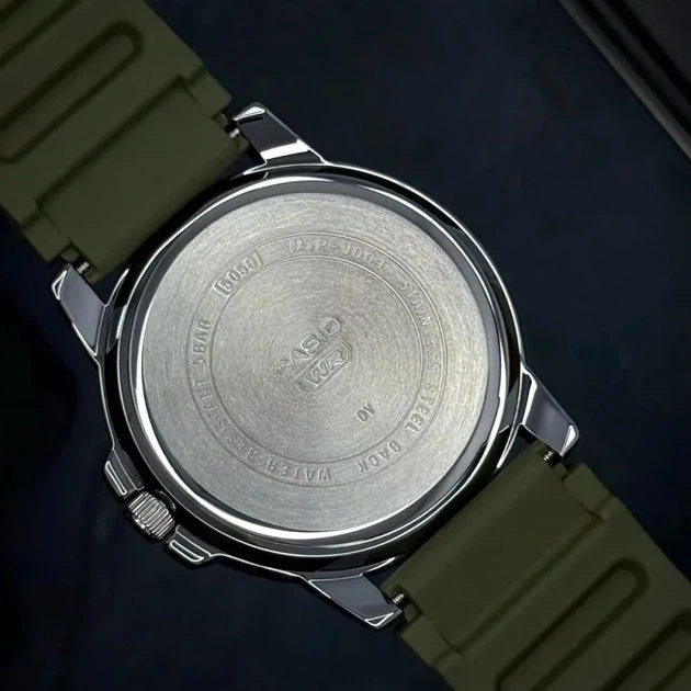 Мужские наручные часы Casio MTP-VD01-3E, кварцевые, черные - изображение 2