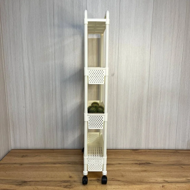 Стелаж-тележка на колесах для кухни 90×40×15 см - Фото 3 Стелаж-тележка на колесах для кухни 90×40×15 см - изображение 3