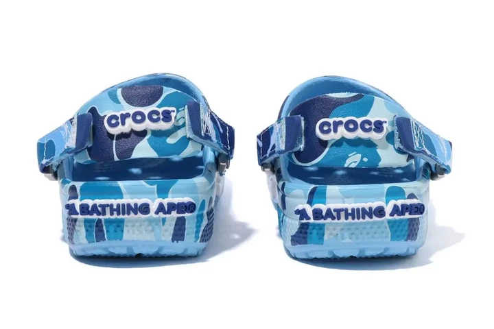 Кроксы BAPE, BAPE® X-CROCS - CLOG, унисекс (36–37) в синем цвете. - изображение 5