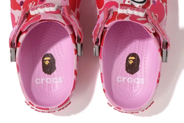 Кроксы BAPE, BAPE® X-CROCS - CLOG, унисекс (45) розовые. - Фото 4 Кроксы BAPE, BAPE® X-CROCS - CLOG, унисекс (45) розовые. - изображение 4