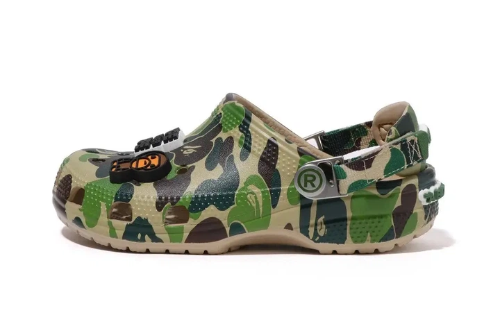 Кроксы BAPE, BAPE® X-CROCS - CLOG, унисекс (45) зеленые. - Фото 3 Кроксы BAPE, BAPE® X-CROCS - CLOG, унисекс (45) зеленые. - изображение 3