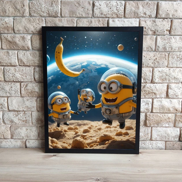 Интерьерная картина-постер Миньоны 30x40см -2 - Фото 1 Интерьерная картина-постер Миньоны 30x40см -2 - изображение 1