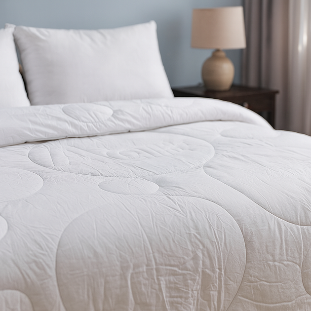 Набір антиалергенний №9595 "BIANCO" EcoSilk (Ковдра + подушка) 140*205+50*70 (1 шт.) - зображення 5