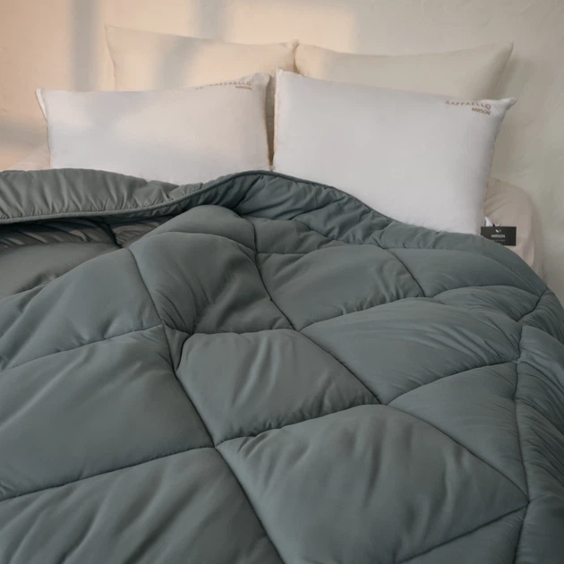 Одеяло хлопковое Eco Light Gray №9004 хлопок микросатин (супер теплое) 172*205 - изображение 5